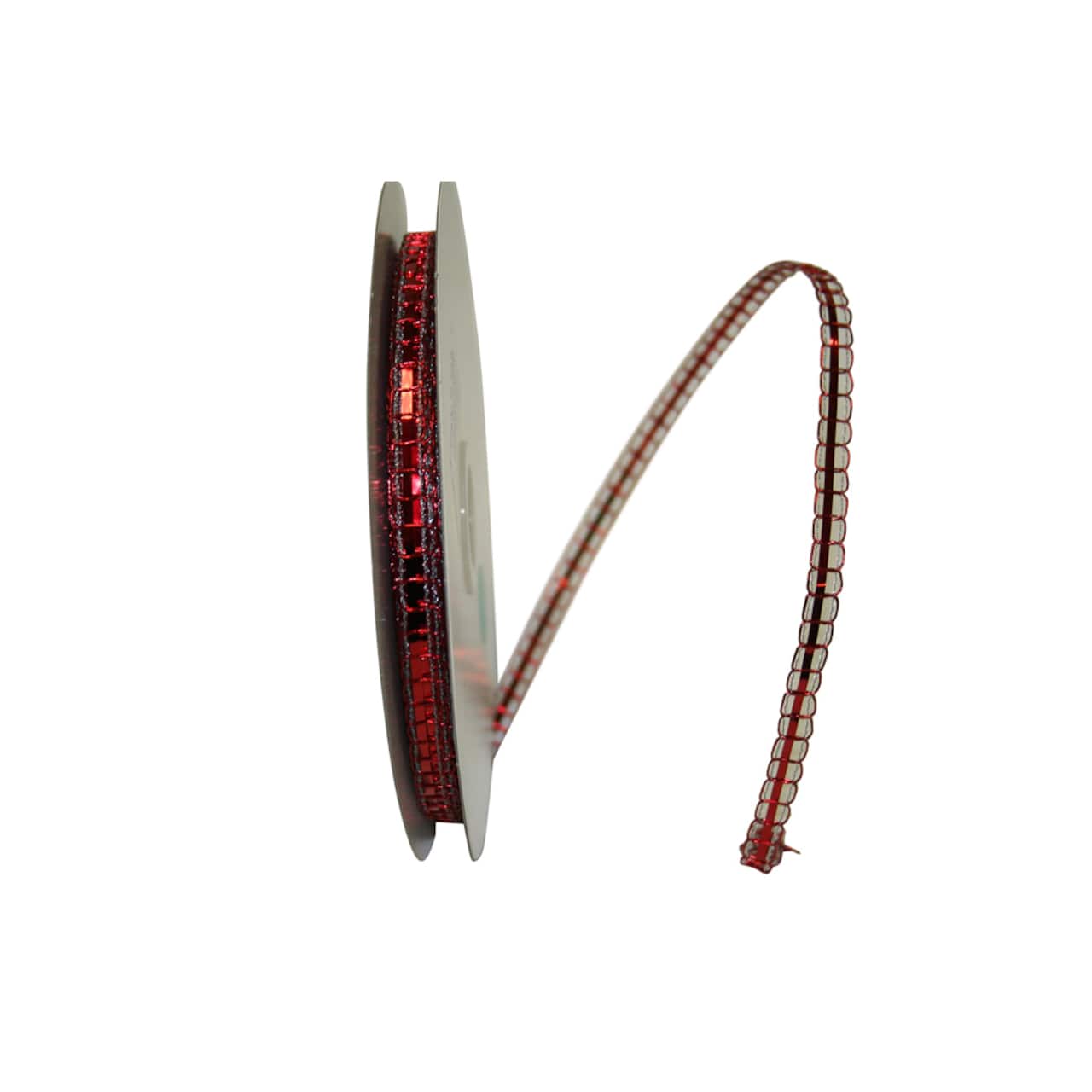 The Ribbon Roll 1/4" x 25yd. Metallic Wired Picot Ribbon